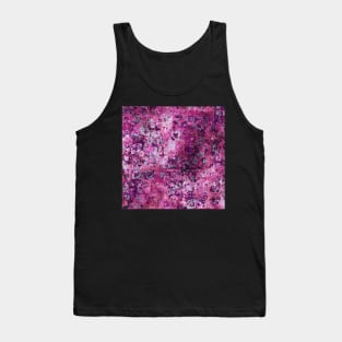 Messy Pink Foral Tank Top